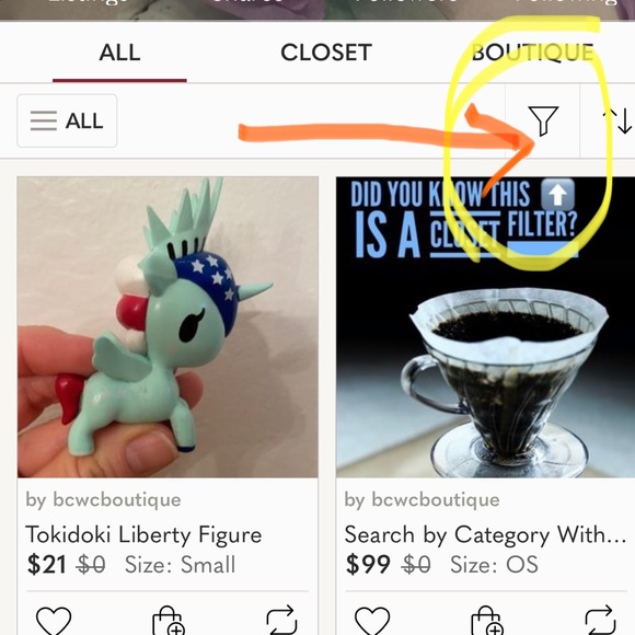 Use the closet filter to search by category! - Picture 5 of 5